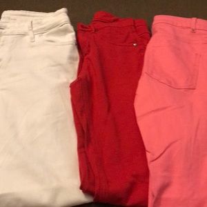 Colored skinny jeans